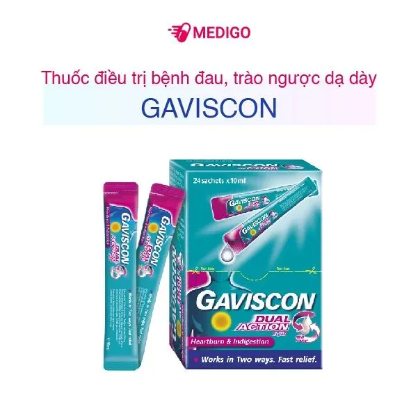 Gaviscon Dual Action hộp 24 gói
